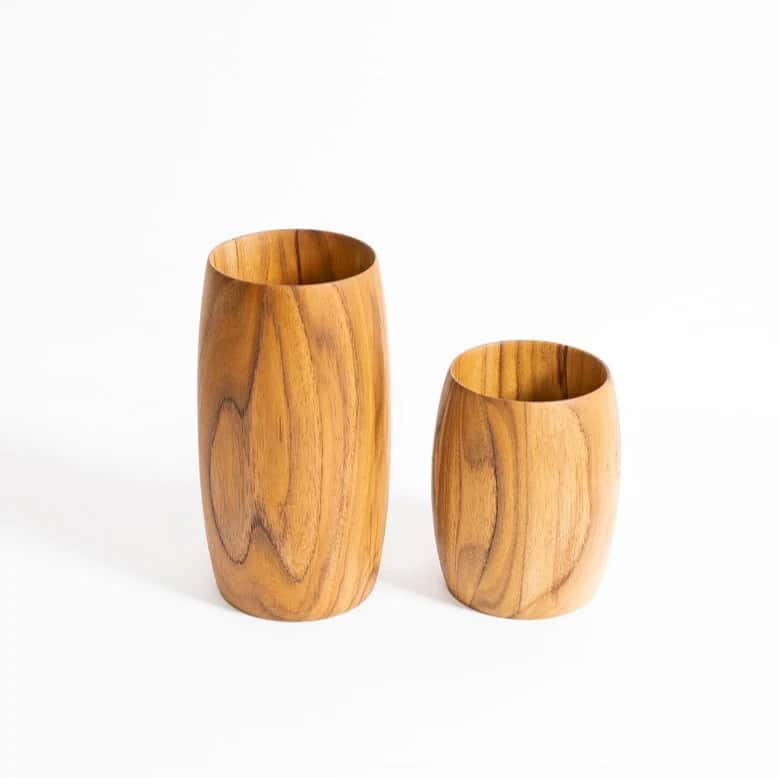 IW woodenvase smallandlarge teak IW woodenvase smallandlarge teak
