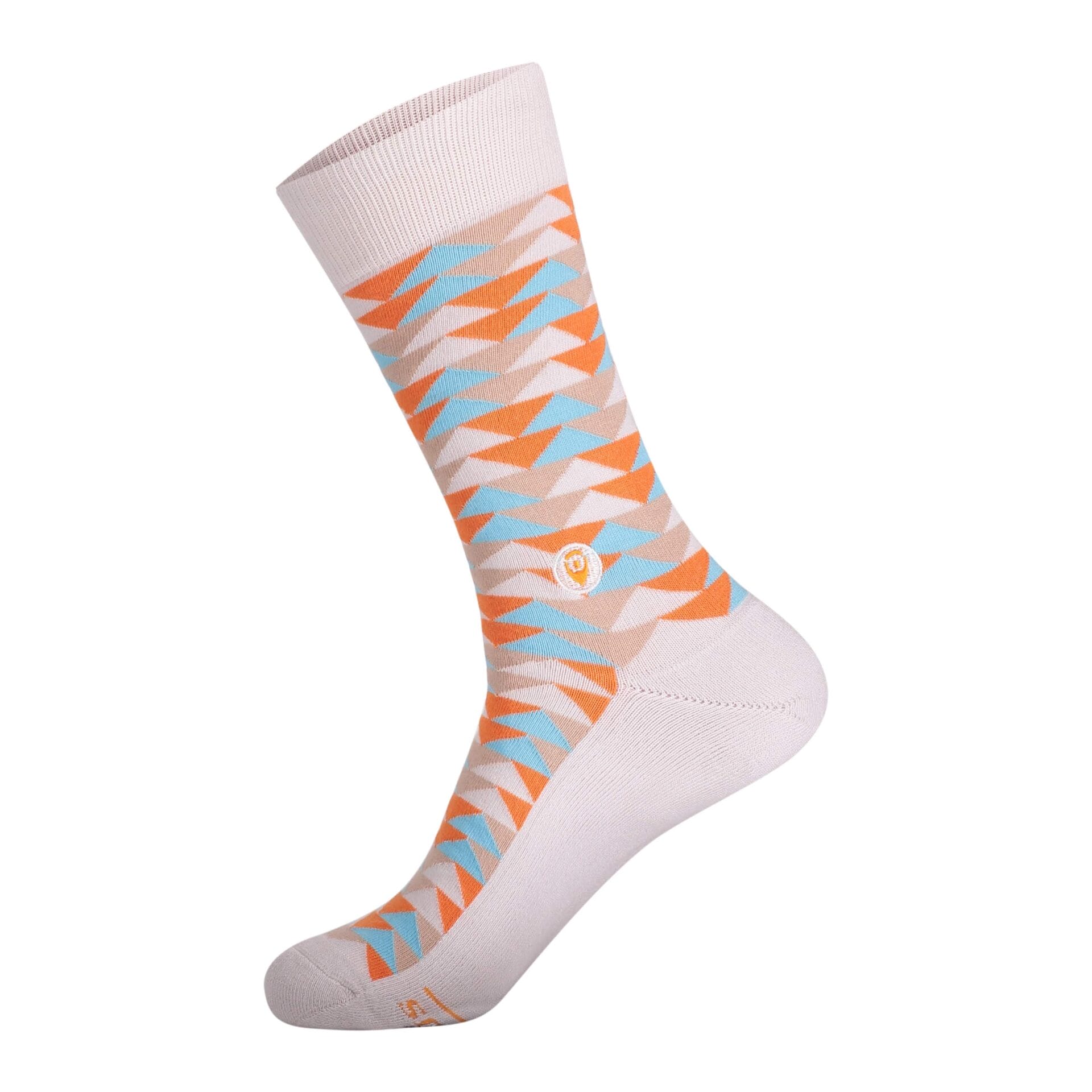 CS01 white and pattern socks white sock with light colored pattern