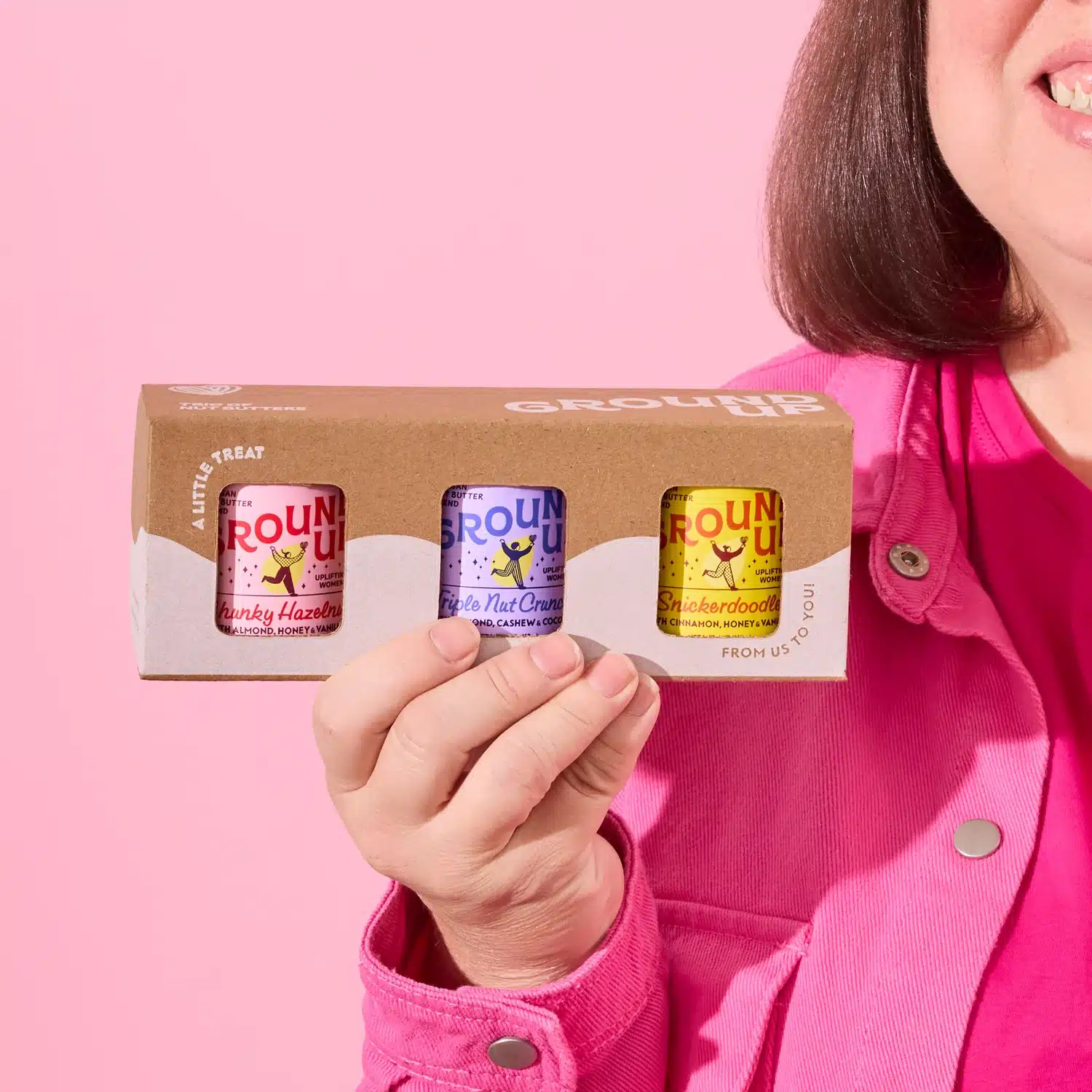 a great gift for employees - a trio of peanut-free nut butters