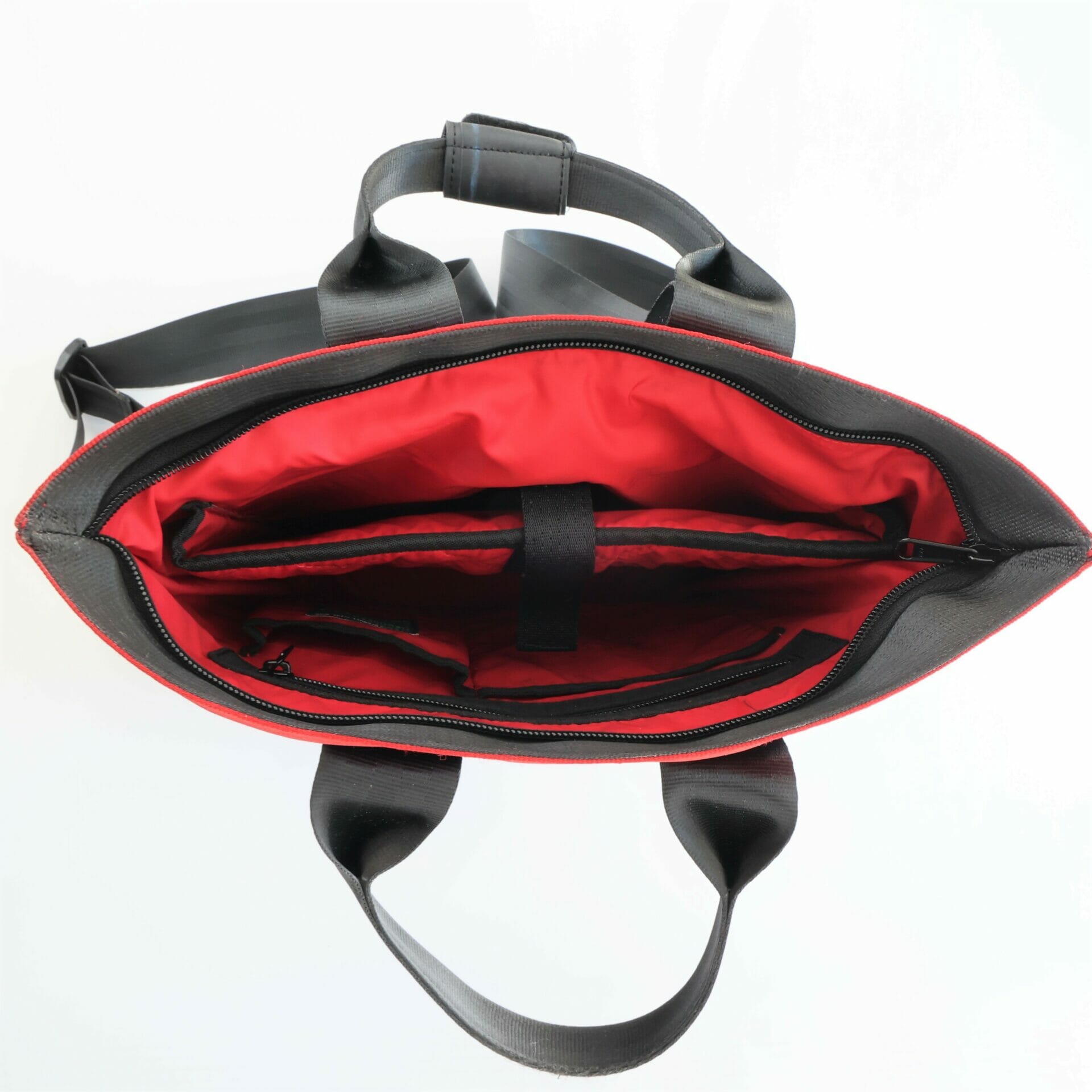 Red Backpack Interior Red Backpack Interior