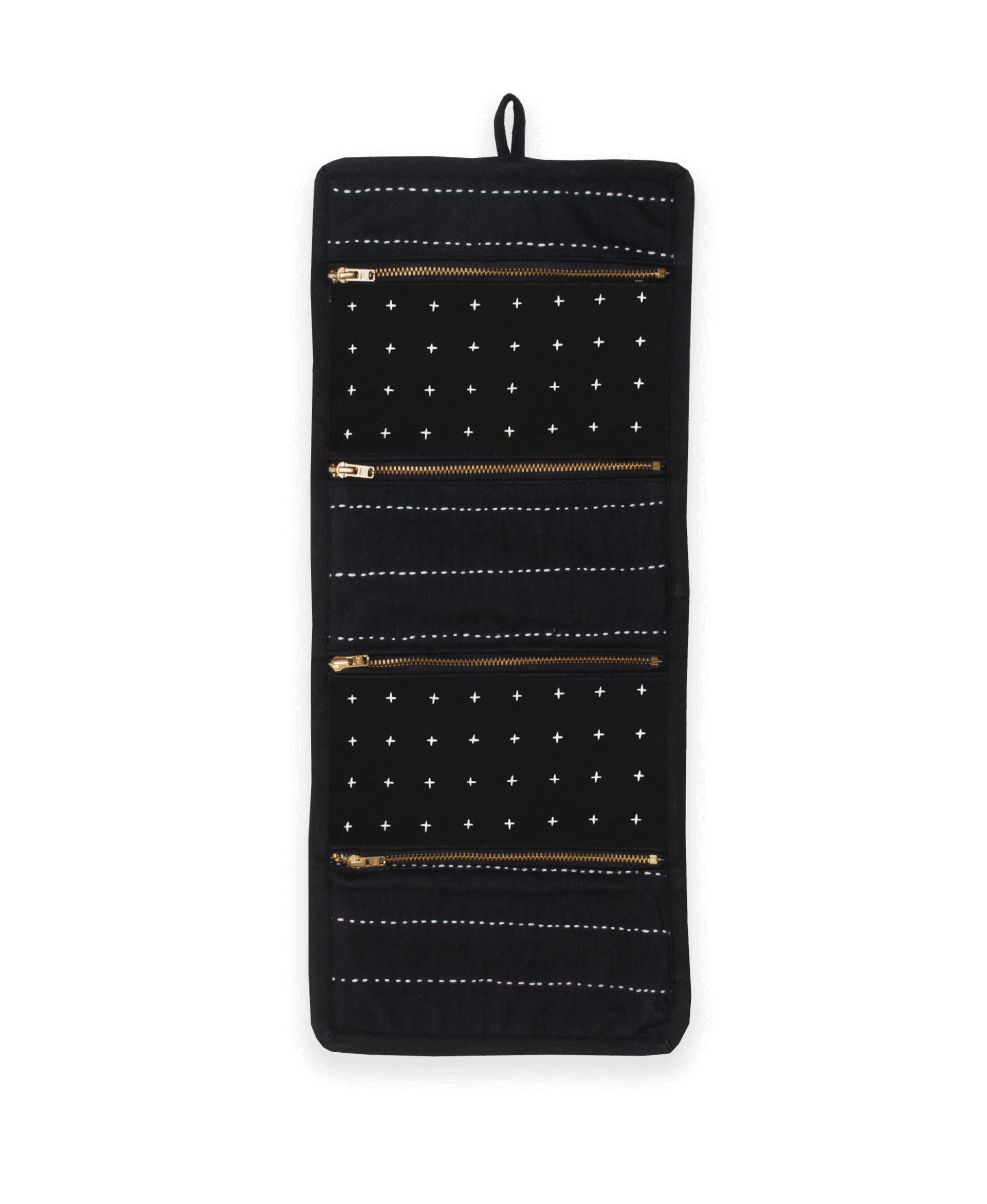 Small Travel Organizer black Small Travel Organizer black with four zippered compartments