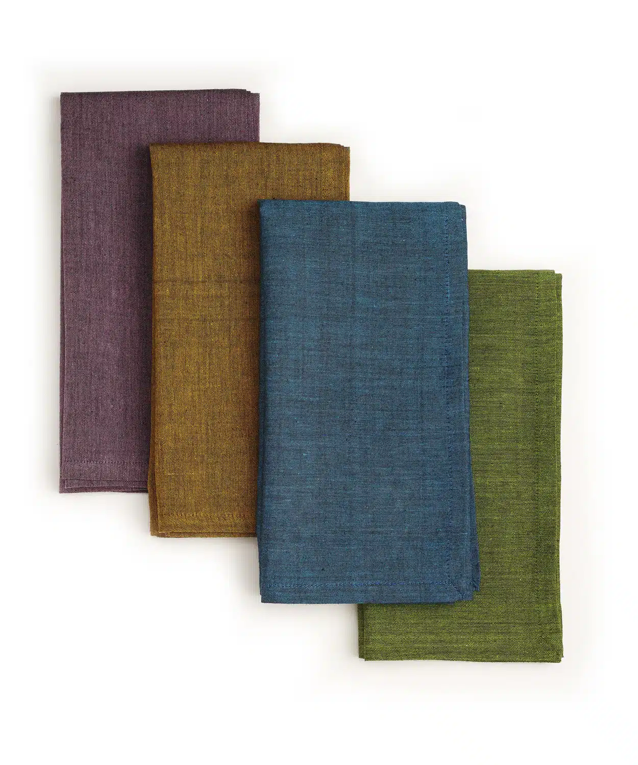 SustainableThreadsGEMS 4 variations of gem-colored sustainably made napkins