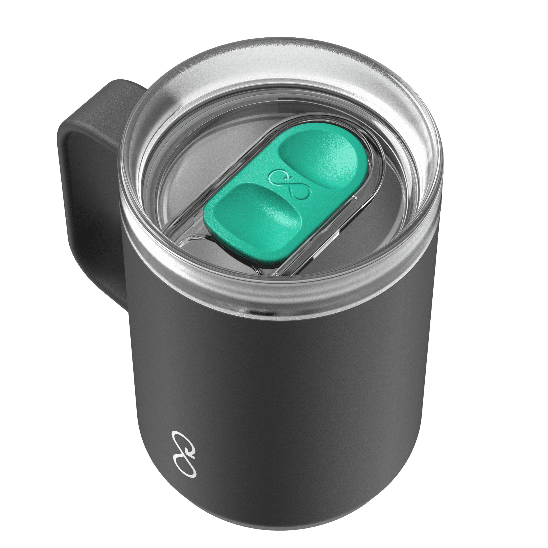 OB black travel mug teal slider render scene bottles.450