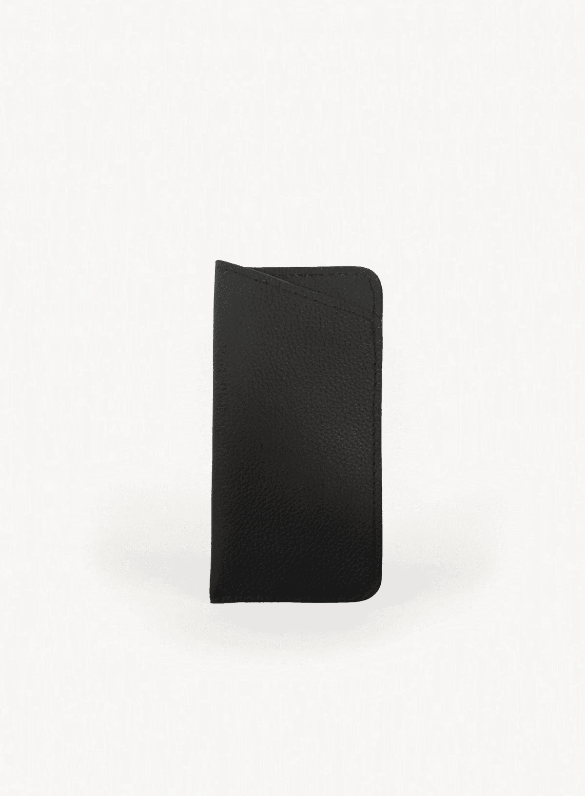 deux mains black leather sunglasses case a unique gift idea for employees: a black leather sunglasses case made from sustainably sourced leather