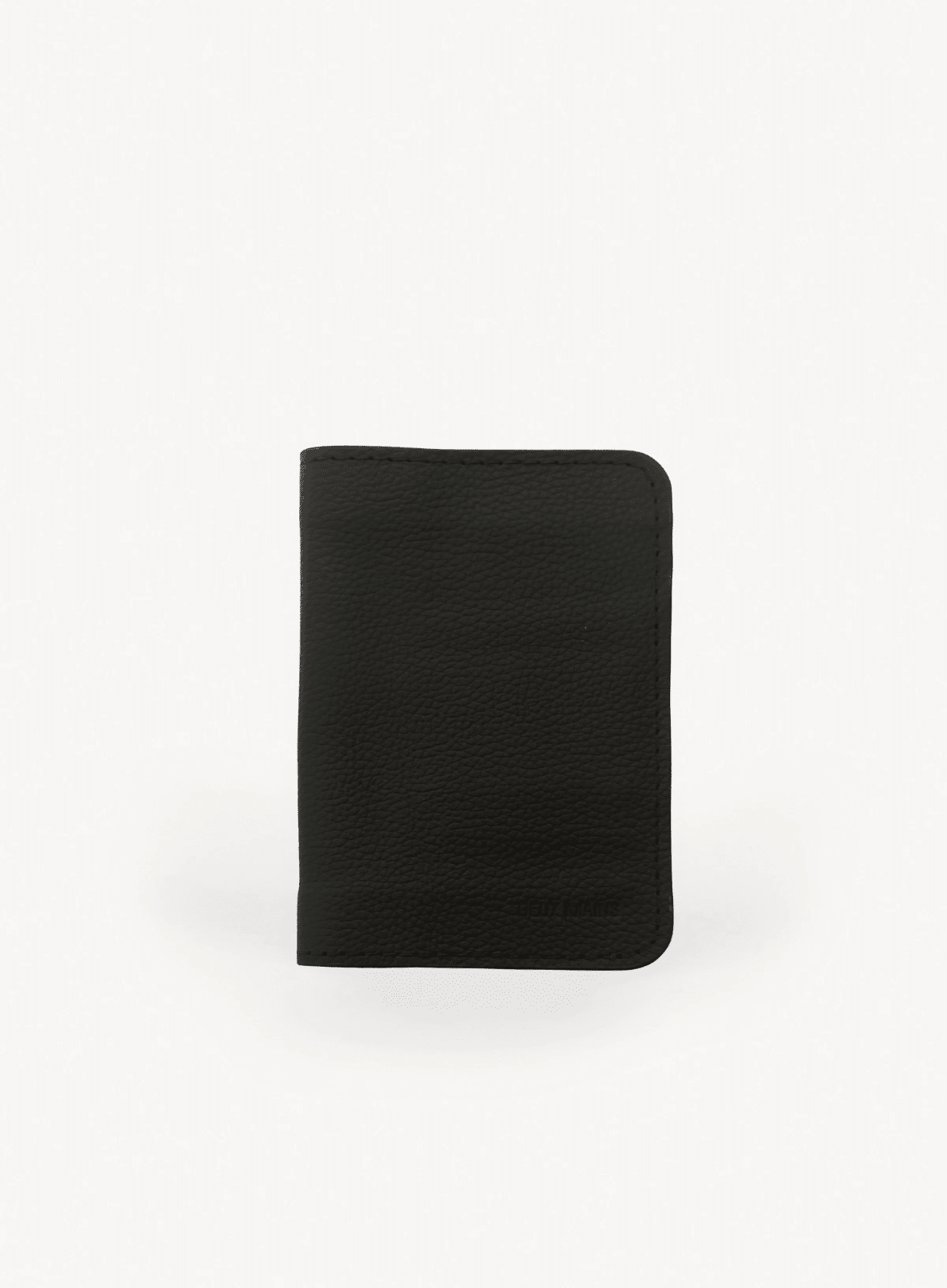 deux mains black passport holder front leather passport holder - a great corporate gift for travelers