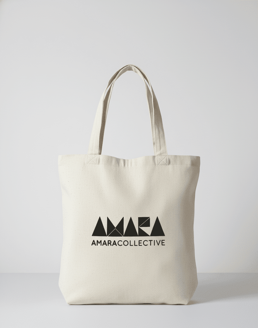mi eelo carry her story bottom gusset tote an upright branded tote with a bottom gusset