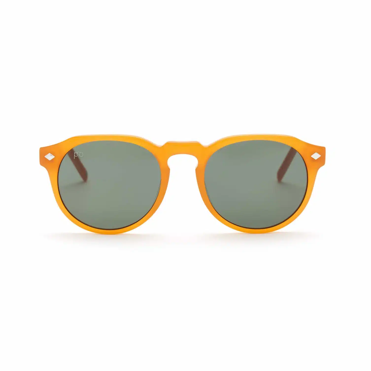 Tribe Biodegradable Opolis Sunglasses A pair of orange, biodegradable sunglasses