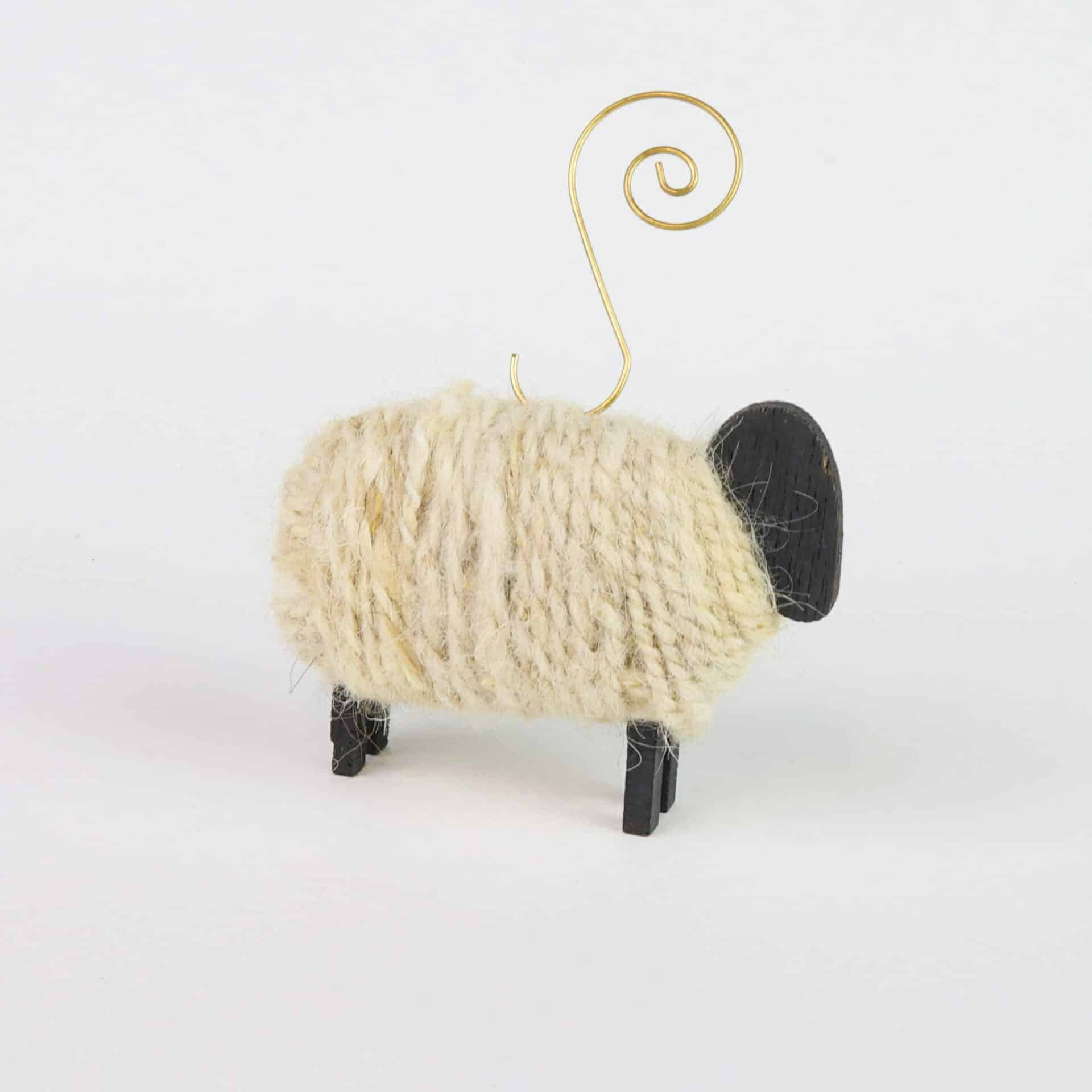 Sheep custom ornament with removable gold hook Sheep custom ornament with removable gold hook