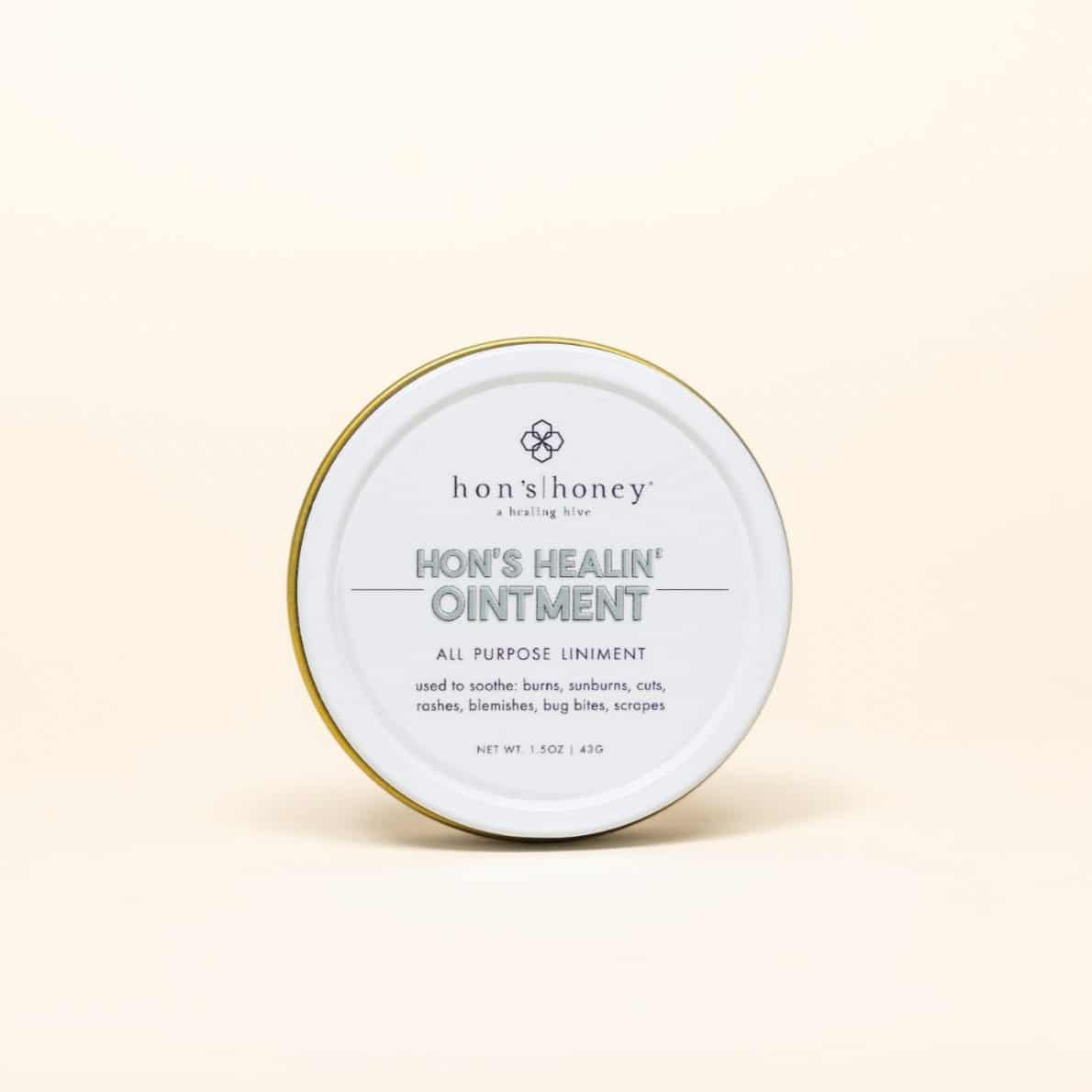 HH healing ointment a recyclable Tin of healing ointment for burns, cuts, rashes, or blemishes - a great wellness gift for employees