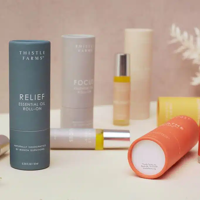 ThistleFarms Essential Oil RollOns Different Scents of Essential Oil Roll Ons that make great corporate gifts for wellness