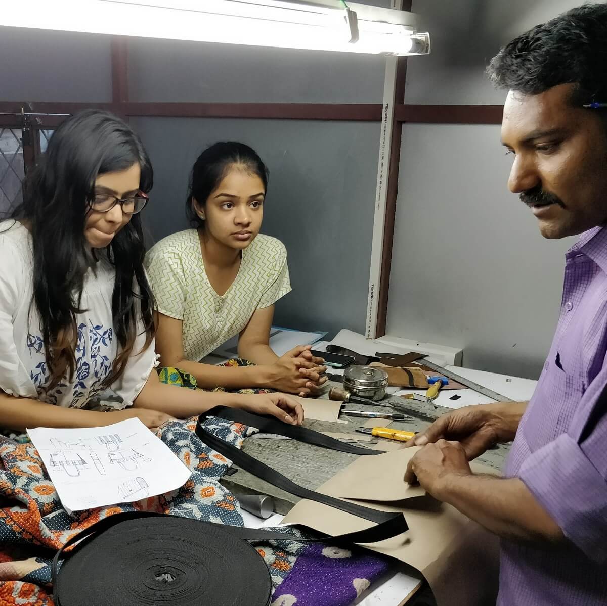 2 women and 1 man on right 2 women and 1 man on right