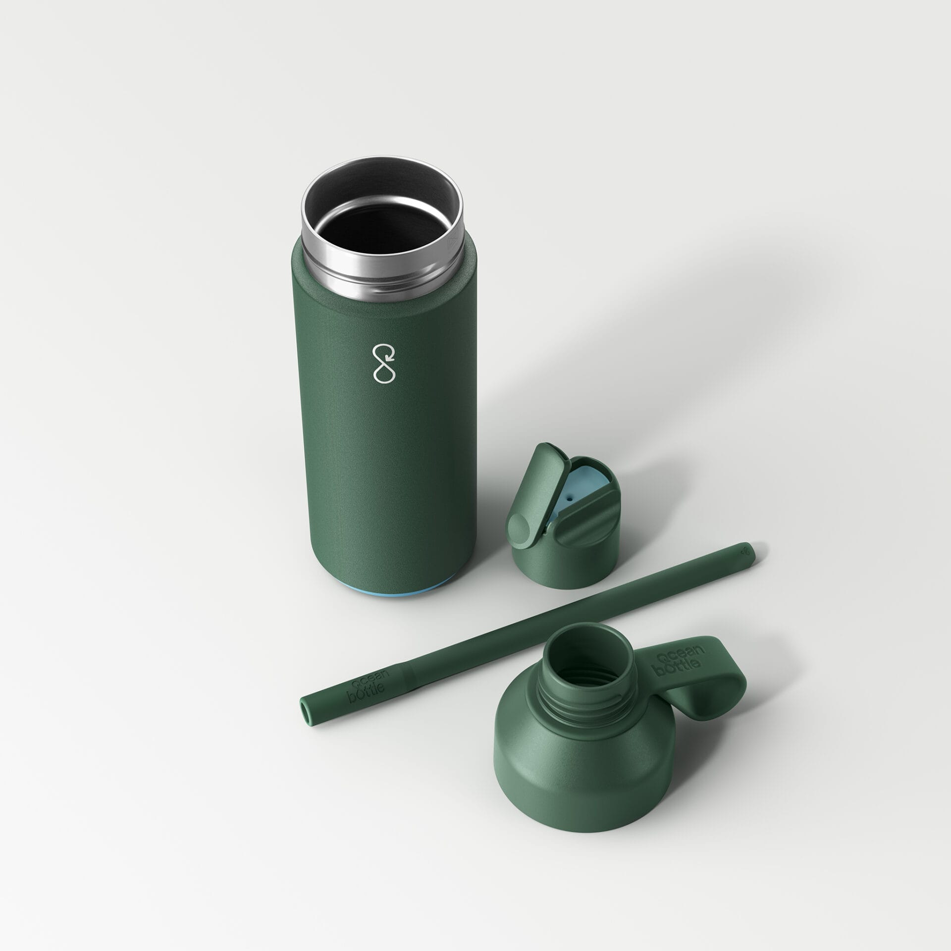 OceanBottle GO Breakout Forest Green 2048px Ocean Bottle Go in forest green - a great corporate gift idea