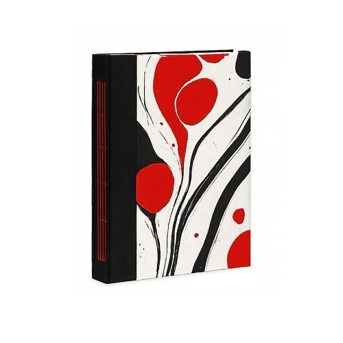 Craft Boat Marbled Notebook A unique client gift for the holidays, this notebook is made from recycled textile waste and hand dyed using traditional Indian techniques and natural dyes