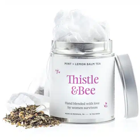 Thistle & Bee tea Tin can of tea