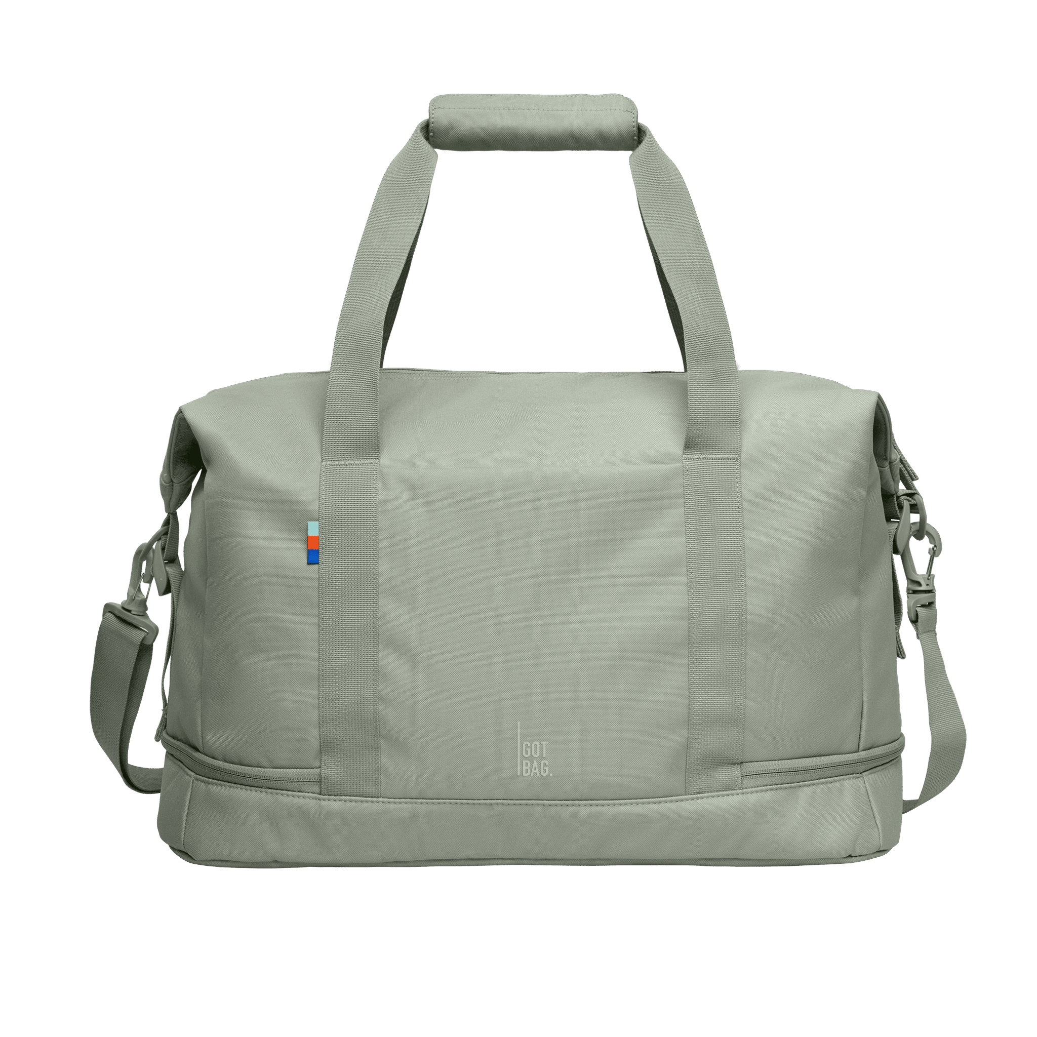 WEEKEND BAG bass- front weekend bag in color green, perfect for corporate gifting