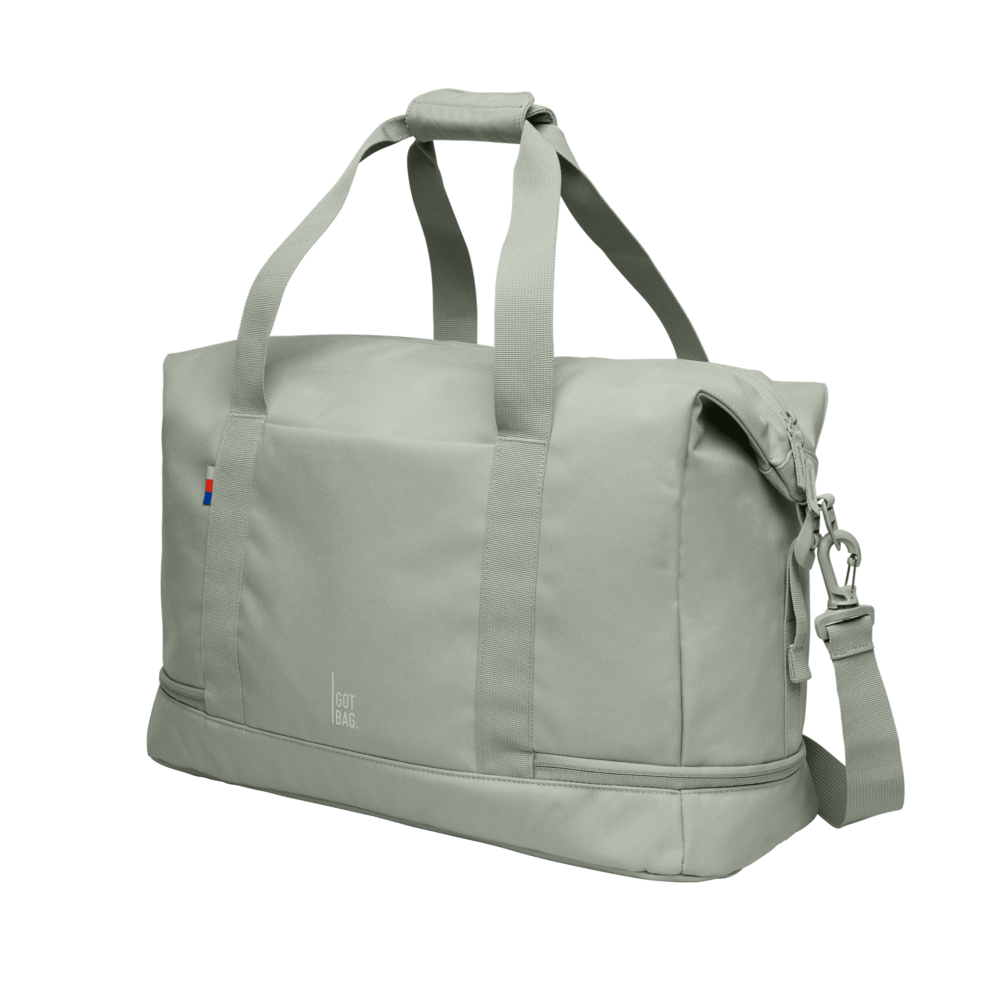 WEEKEND BAG bass diagonal weekend bag in color green, perfect for corporate gifting