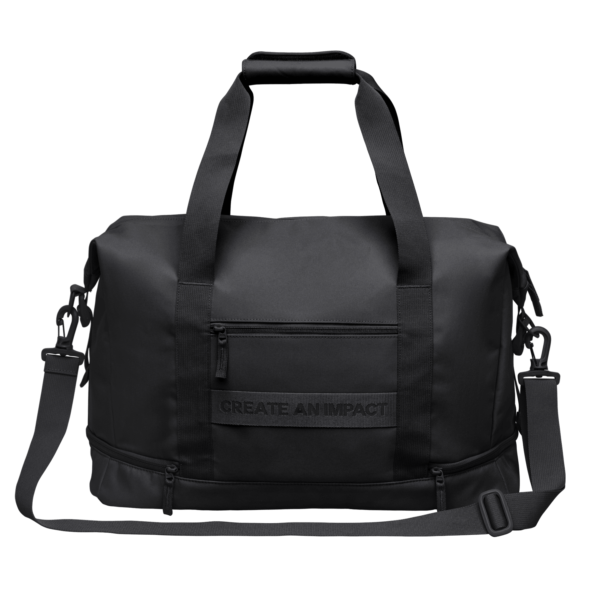 weekend bag in black weekend bag in color black, perfect for corporate gifting