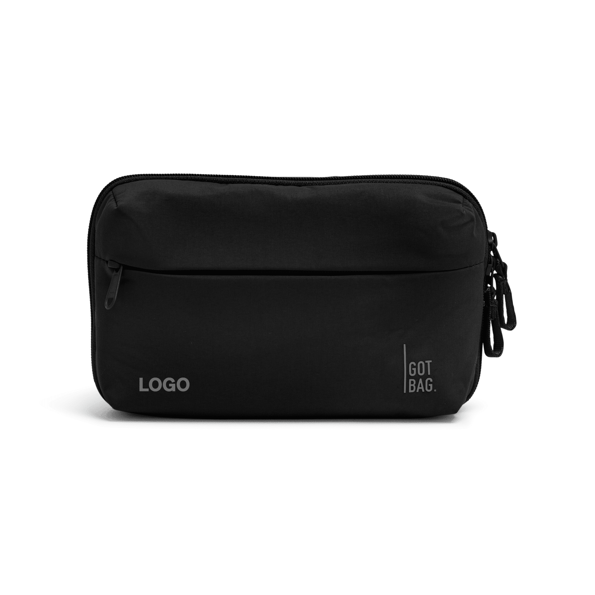 GOT bag COMMUTER TECH POUCH black Logovorgabe A black tech pouch set against a clean white background