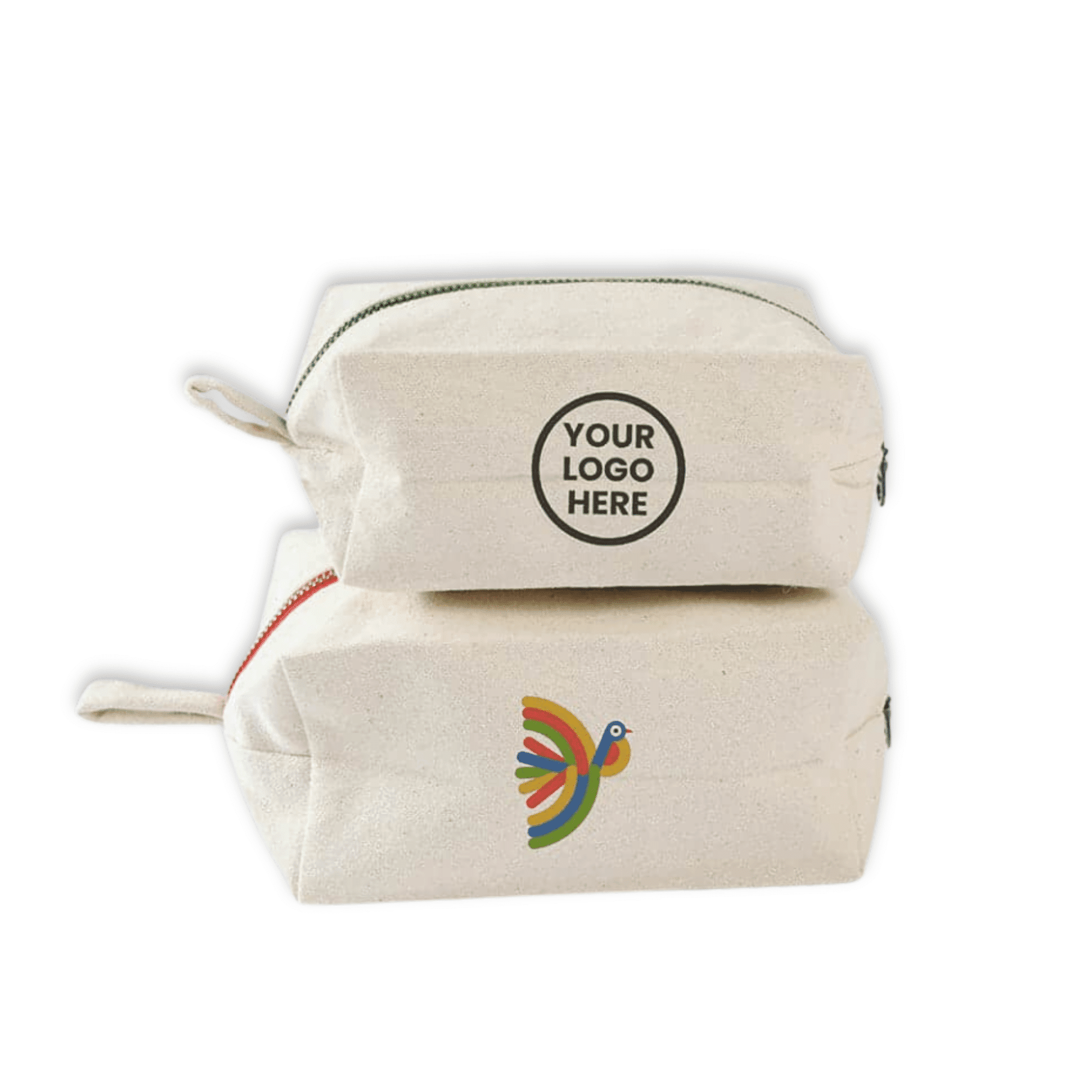 foldable dopp bag foldable dopp bag, perfect for travel. brandable, in organic cotton canvas exterior