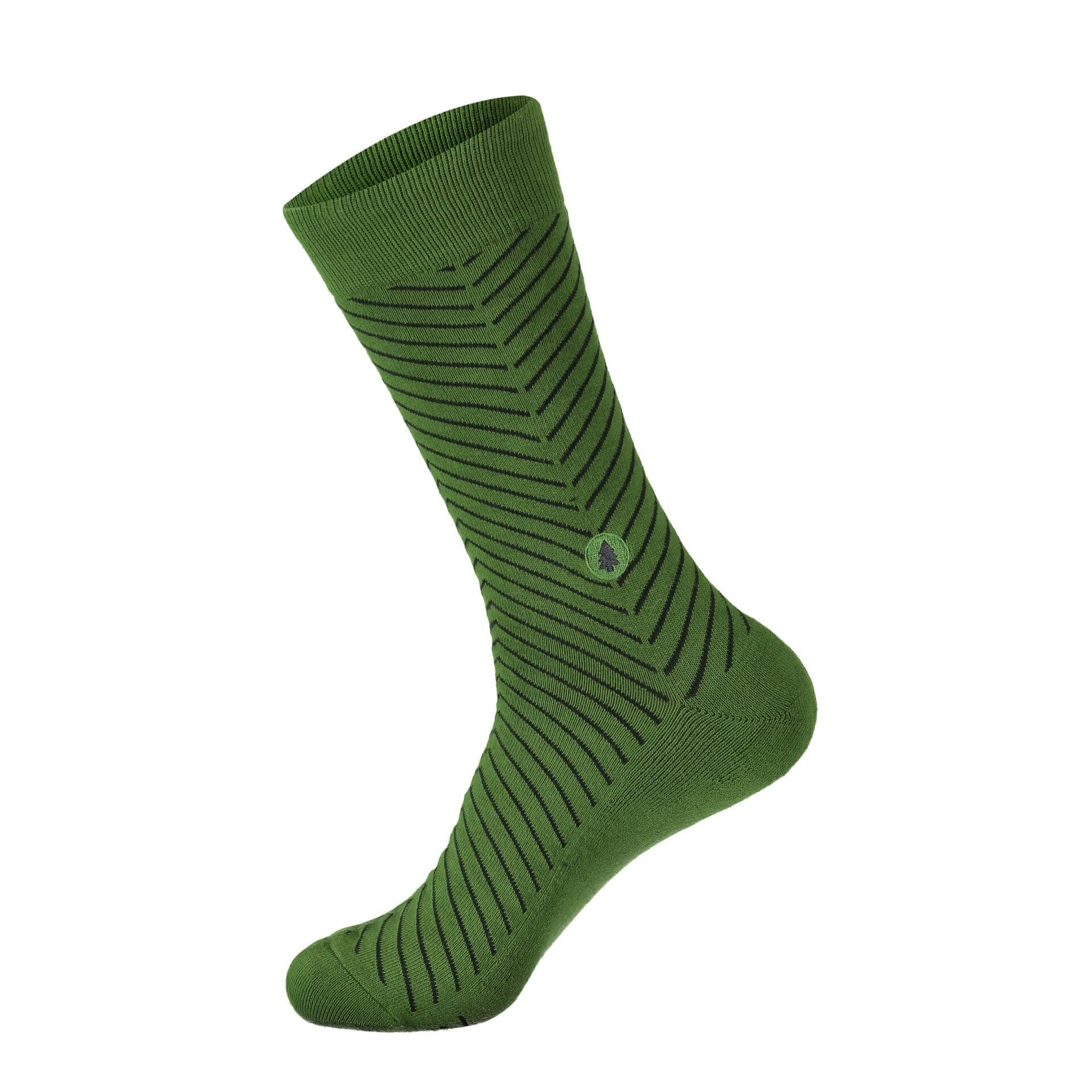 CS01 green tree socks green and blue socks