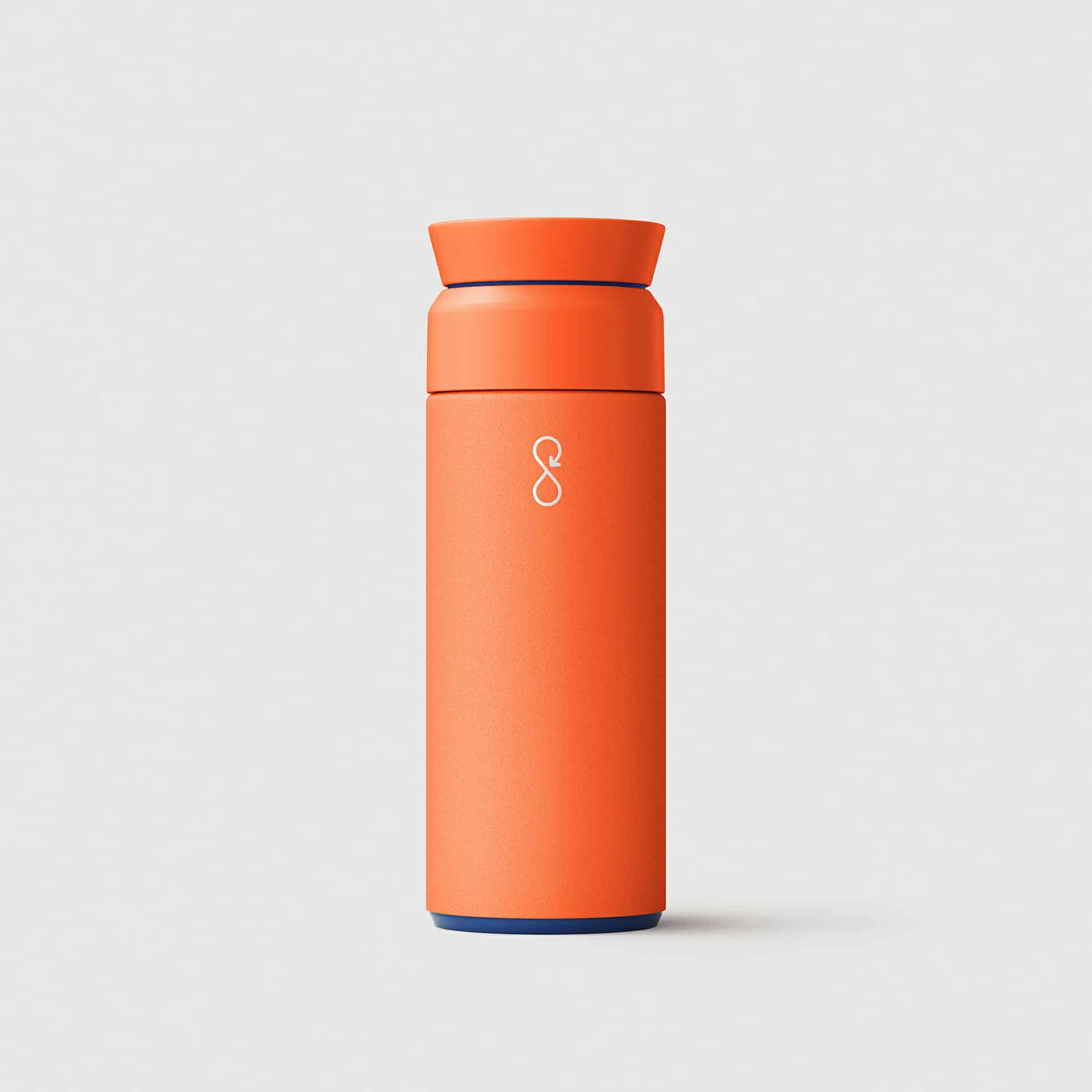 The Brew flask personalized stainless steel travel mugs are available in orange The Brew flask personalized stainless steel travel mugs are available in orange