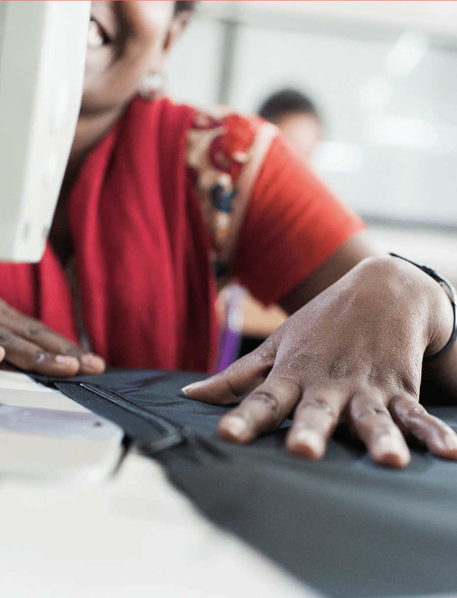 Aruna artisan sewing woman sewing